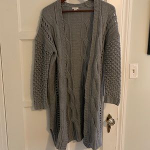 BP Grey duster cardigan